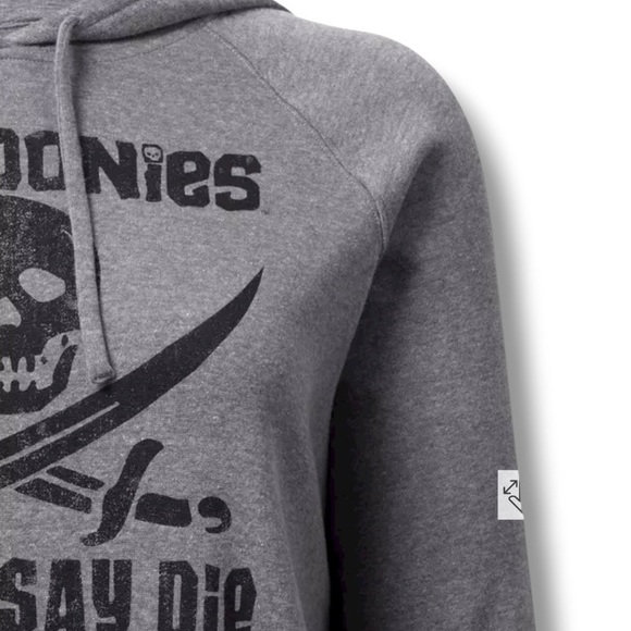 Torrid Gray Graphic Hoodie- The Goonies Never Say Die- Size 5 - Picture 4 of 8